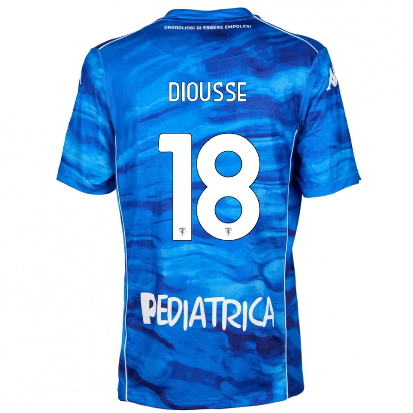 Danxen Kinderen Birahim Diousse #18 Blauw Wit Thuisshirt Thuistenue 2025/26 T-Shirt