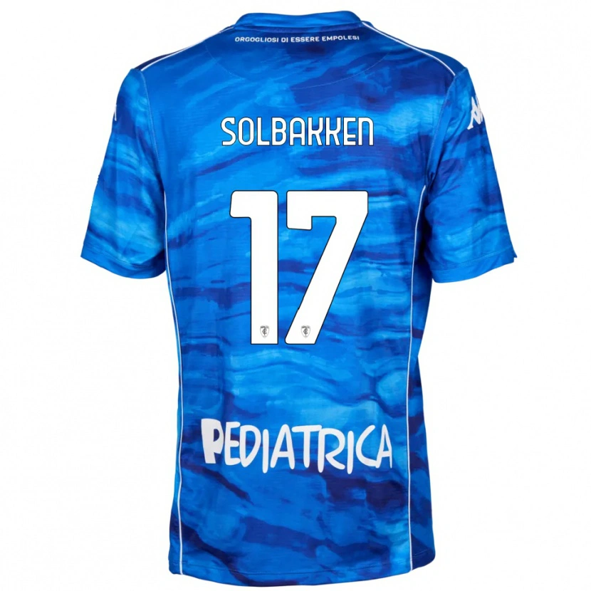 Danxen Kinderen Ola Solbakken #17 Blauw Wit Thuisshirt Thuistenue 2025/26 T-Shirt