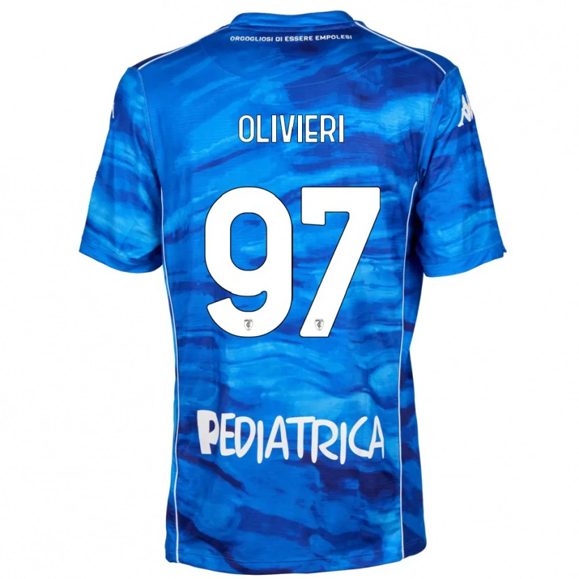 Danxen Kinderen Alessandro Olivieri #97 Blauw Wit Thuisshirt Thuistenue 2025/26 T-Shirt