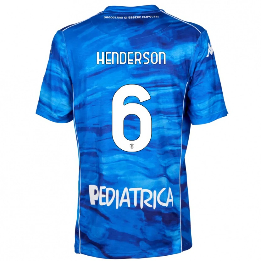 Danxen Kinderen Liam Henderson #6 Blauw Wit Thuisshirt Thuistenue 2025/26 T-Shirt