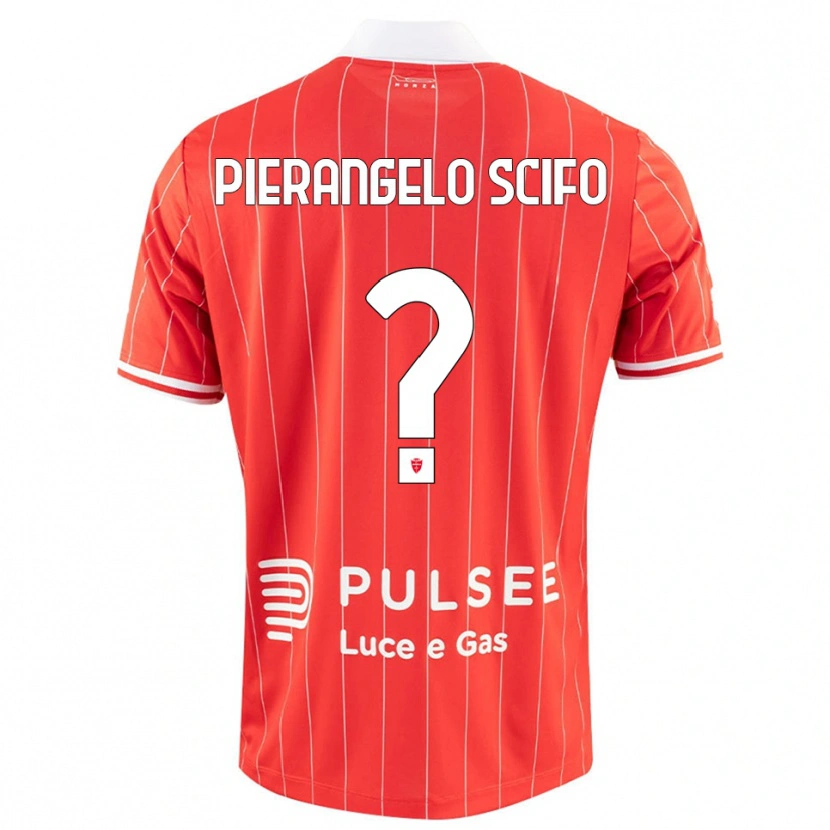 Danxen Kinderen Dennis Pierangelo Scifo #0 Rood Wit Thuisshirt Thuistenue 2025/26 T-Shirt