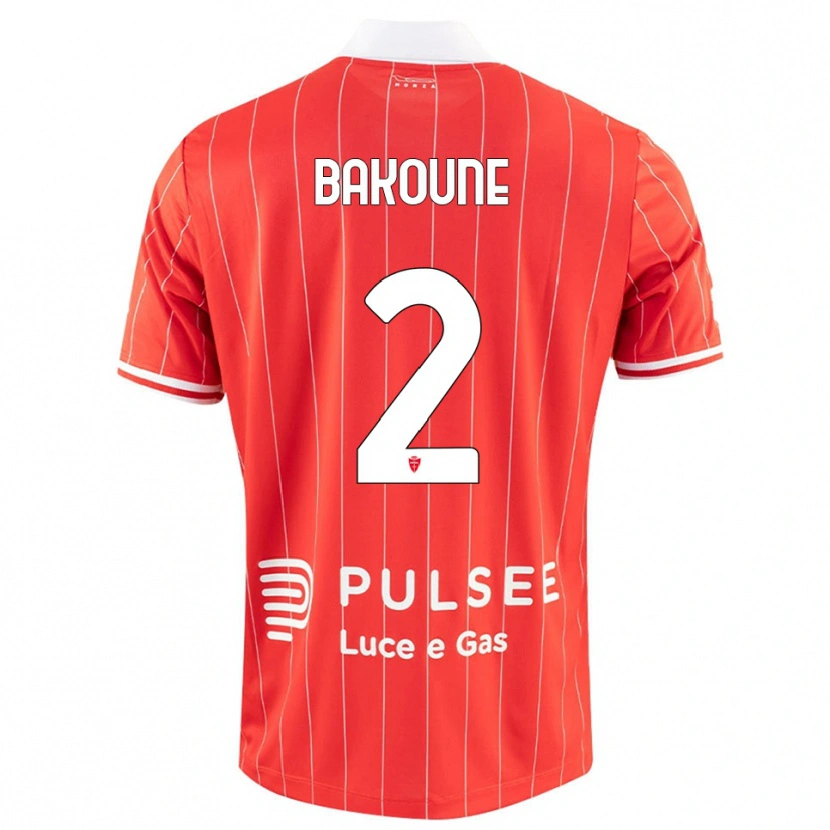 Danxen Kinderen Adam Bakoune #2 Rood Wit Thuisshirt Thuistenue 2025/26 T-Shirt