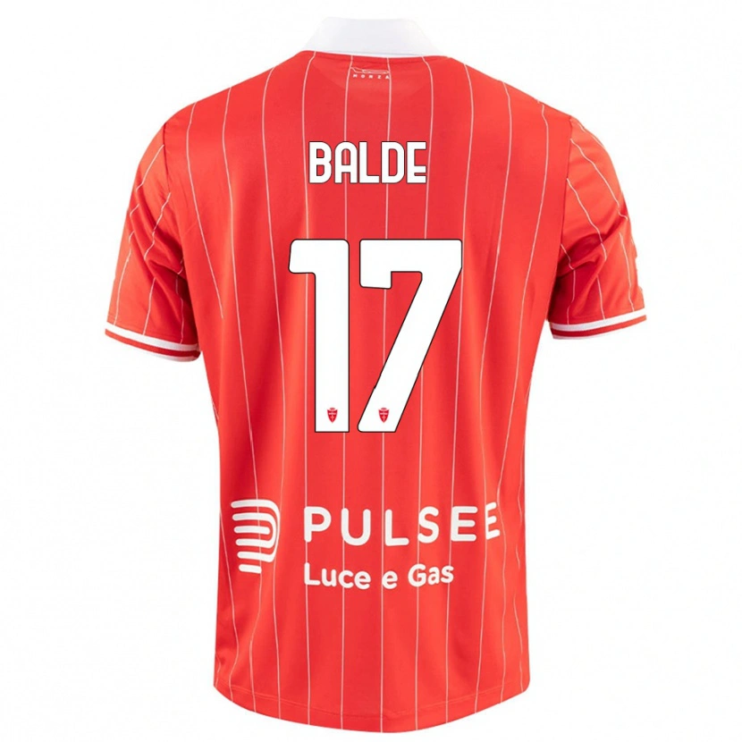Danxen Kinderen Keita Baldé #17 Rood Wit Thuisshirt Thuistenue 2025/26 T-Shirt