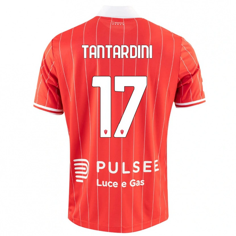 Danxen Kinderen Tommaso Tantardini #17 Rood Wit Thuisshirt Thuistenue 2025/26 T-Shirt