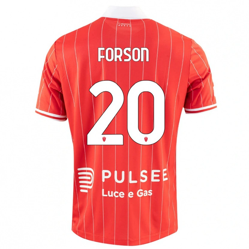 Danxen Kinderen Omari Forson #20 Rood Wit Thuisshirt Thuistenue 2025/26 T-Shirt