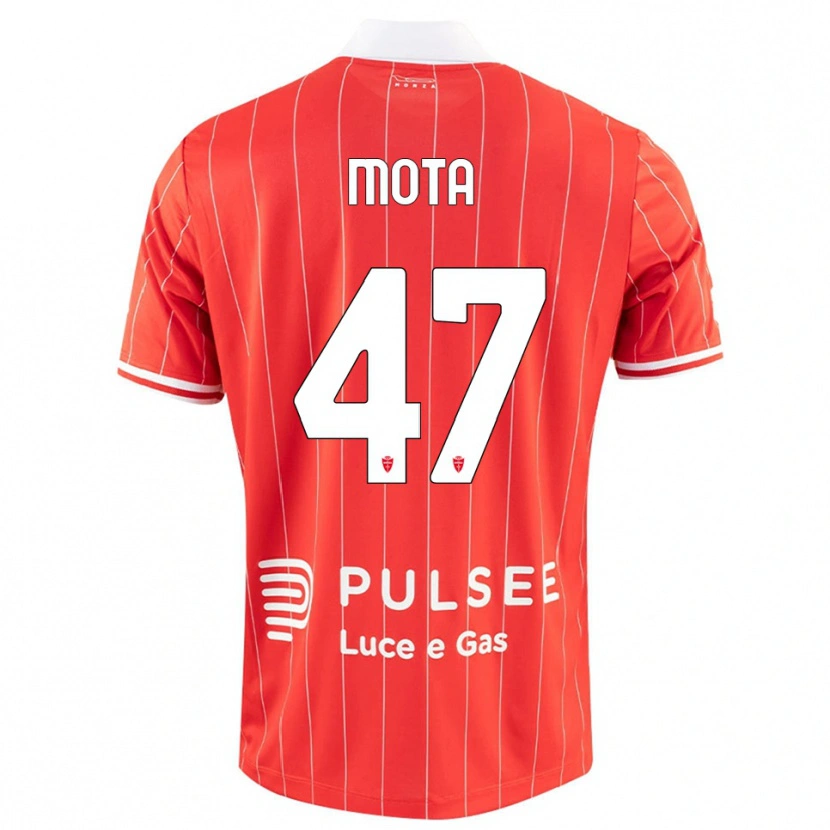 Danxen Kinderen Dany Mota #47 Rood Wit Thuisshirt Thuistenue 2025/26 T-Shirt