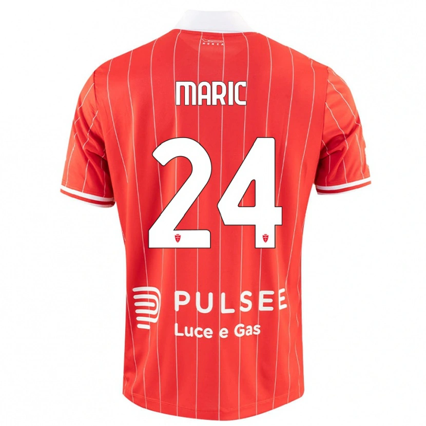 Danxen Kinderen Mirko Marić #24 Rood Wit Thuisshirt Thuistenue 2025/26 T-Shirt