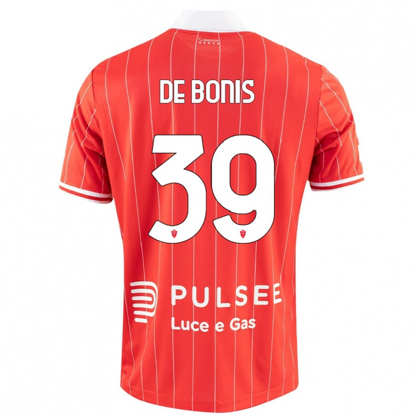 Danxen Kinderen Andrea De Bonis #39 Rood Wit Thuisshirt Thuistenue 2025/26 T-Shirt