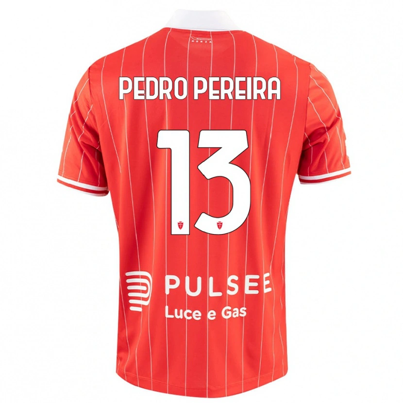 Danxen Kinderen Pedro Pereira #13 Rood Wit Thuisshirt Thuistenue 2025/26 T-Shirt