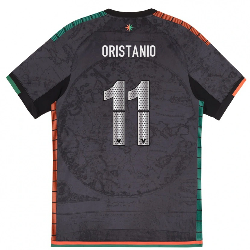 Danxen Kinderen Gaetano Oristanio #11 Donkergrijs Thuisshirt Thuistenue 2025/26 T-Shirt