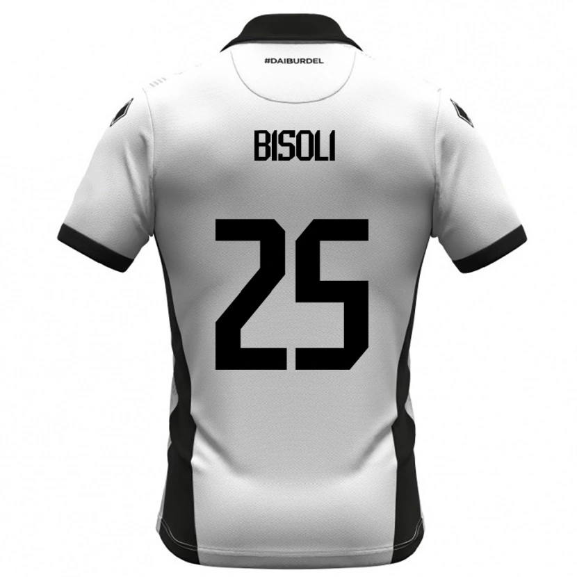 Danxen Kinderen Dimitri Bisoli #25 Wit Zwart Oranje Thuisshirt Thuistenue 2025/26 T-Shirt