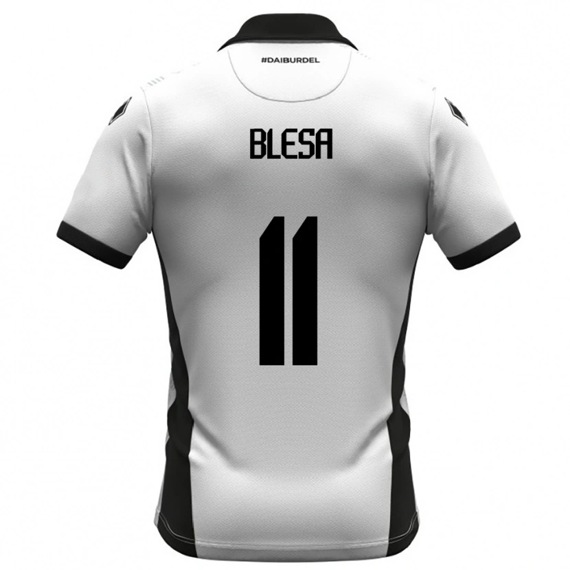 Danxen Kinderen Jalen Blesa #11 Wit Zwart Oranje Thuisshirt Thuistenue 2025/26 T-Shirt