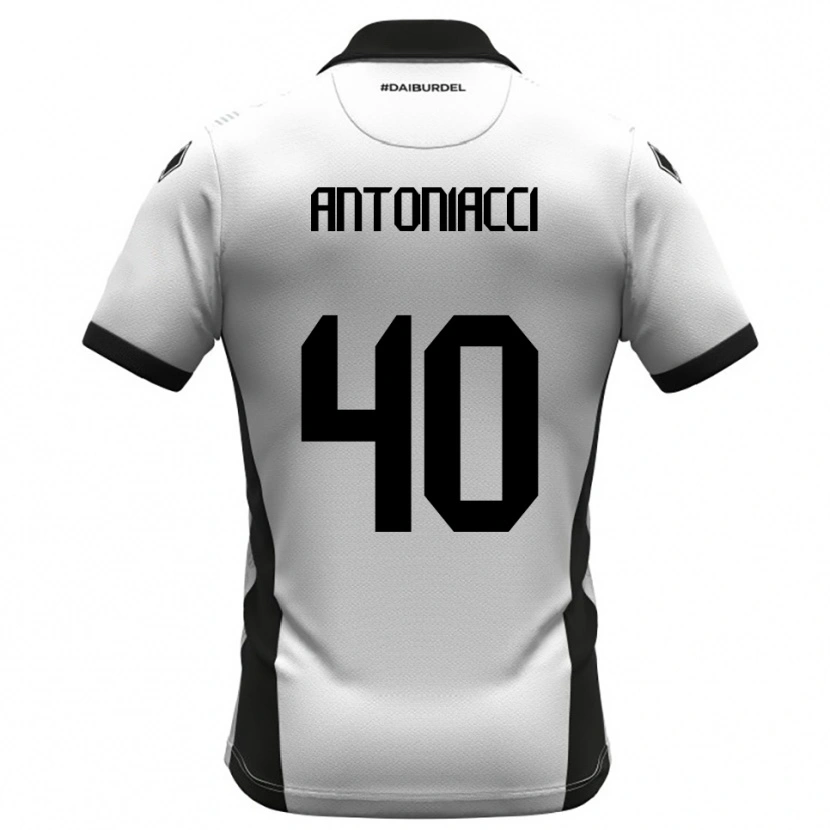 Danxen Kinderen Augusto Antoniacci #40 Wit Zwart Oranje Thuisshirt Thuistenue 2025/26 T-Shirt