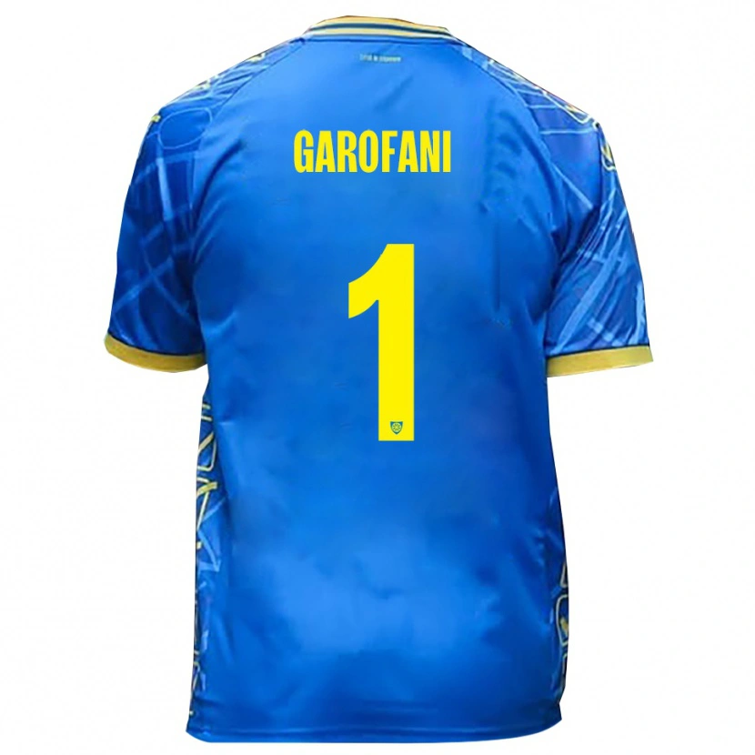 Danxen Kinderen Giovanni Garofani #1 Hemelsblauw Geel Thuisshirt Thuistenue 2025/26 T-Shirt