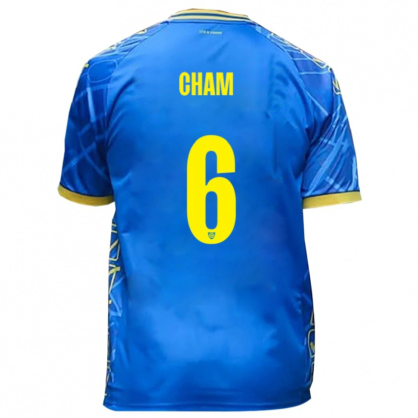 Danxen Kinderen Eliman Cham #6 Hemelsblauw Geel Thuisshirt Thuistenue 2025/26 T-Shirt
