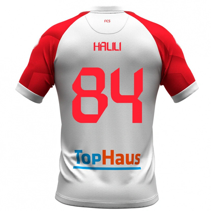 Danxen Kinderen Renato Halili #84 Wit Rood Thuisshirt Thuistenue 2025/26 T-Shirt