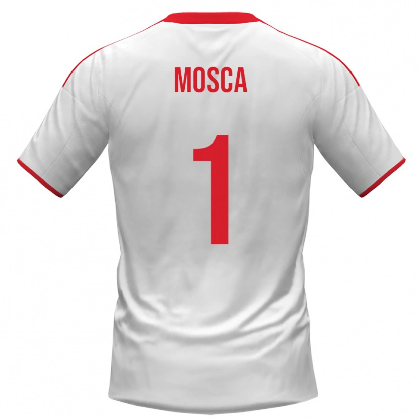 Danxen Kinderen Lorenzo Mosca #1 Wit Rood Thuisshirt Thuistenue 2025/26 T-Shirt