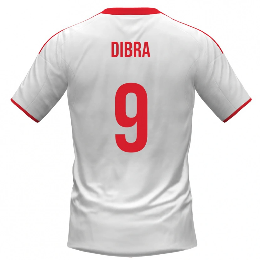Danxen Kinderen Francesco Dibra #9 Wit Rood Thuisshirt Thuistenue 2025/26 T-Shirt