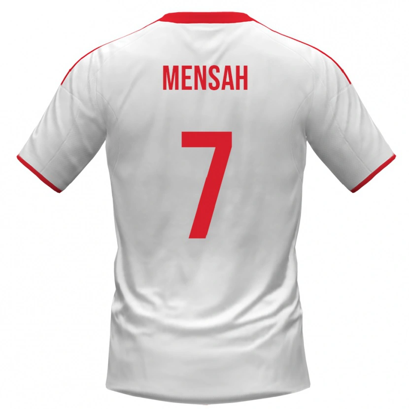 Danxen Kinderen Davis Mensah #7 Wit Rood Thuisshirt Thuistenue 2025/26 T-Shirt