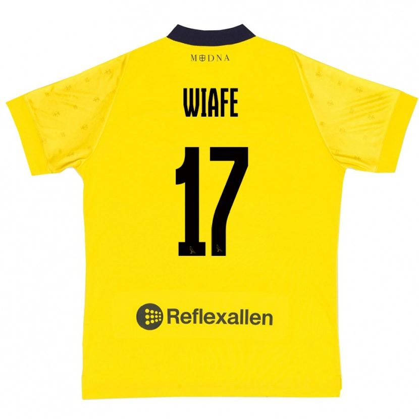 Danxen Kinderen Samuel Wiafe #17 Geel Donkerblauw Thuisshirt Thuistenue 2025/26 T-Shirt