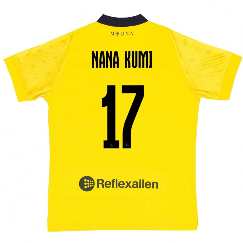 Danxen Kinderen Ronald Nana Kumi #17 Geel Donkerblauw Thuisshirt Thuistenue 2025/26 T-Shirt