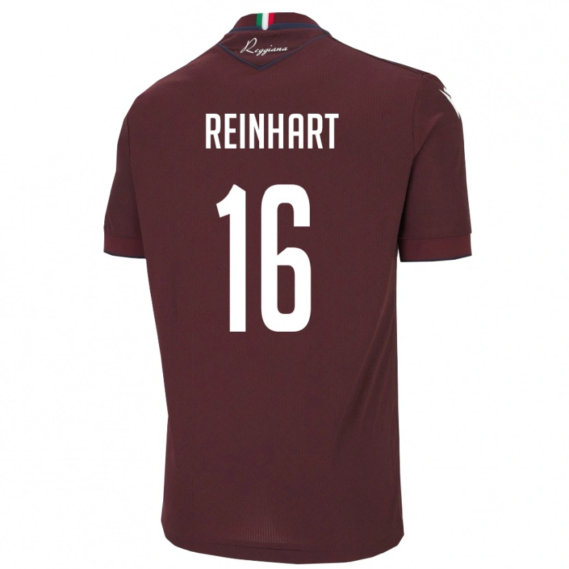 Danxen Kinderen Tobías Reinhart #16 Bourgondië Wit Thuisshirt Thuistenue 2025/26 T-Shirt