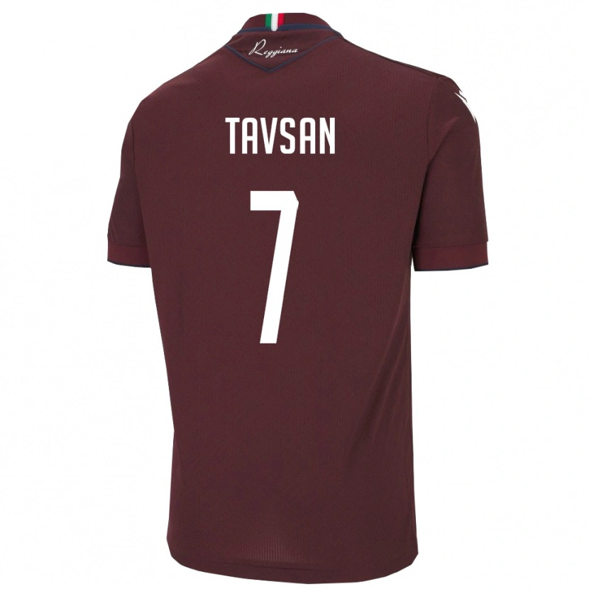Danxen Kinderen Elayis Tavsan #7 Bourgondië Wit Thuisshirt Thuistenue 2025/26 T-Shirt