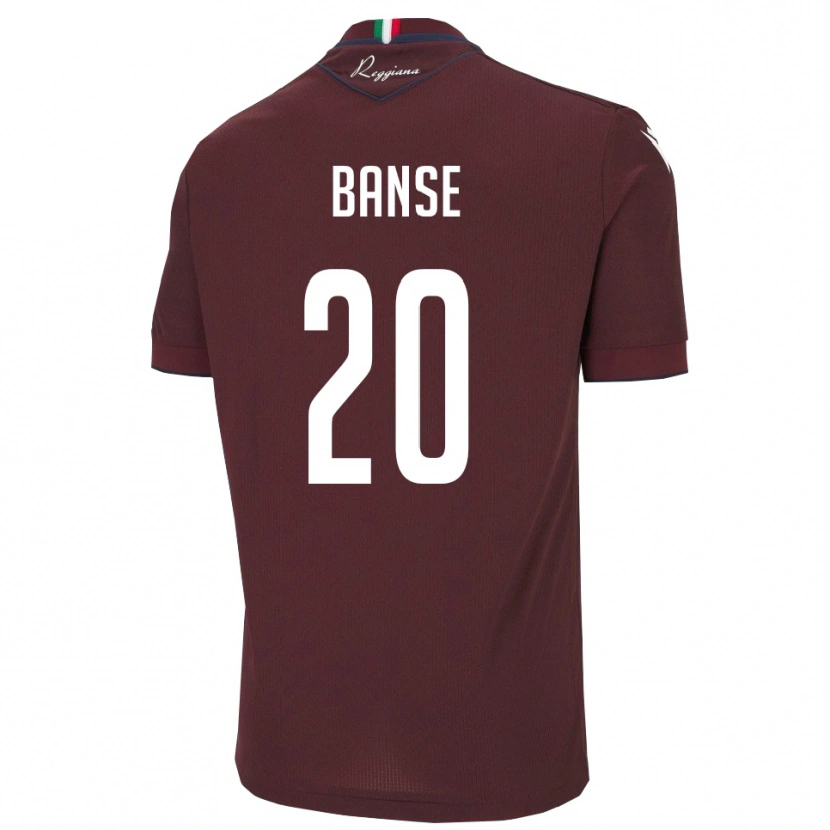 Danxen Kinderen Ousmane Banse #20 Bourgondië Wit Thuisshirt Thuistenue 2025/26 T-Shirt