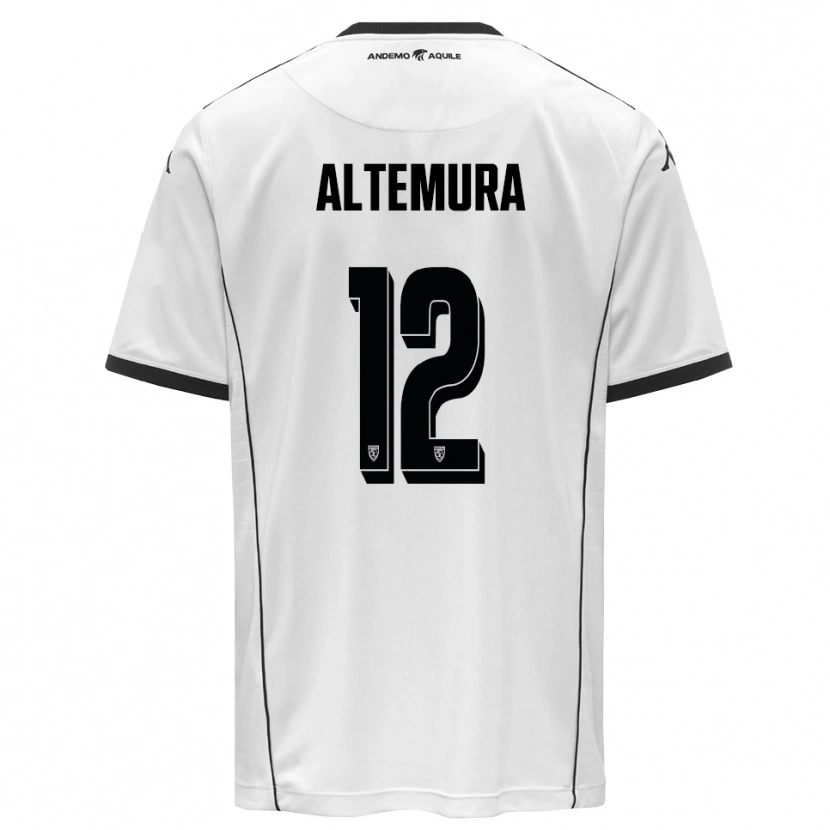 Danxen Kinderen Tommaso Altemura #12 Wit Zwart Thuisshirt Thuistenue 2025/26 T-Shirt