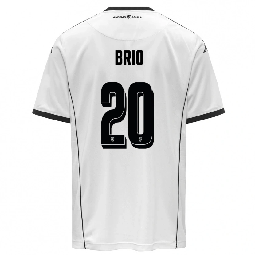 Danxen Kinderen Alessandro Brio #20 Wit Zwart Thuisshirt Thuistenue 2025/26 T-Shirt