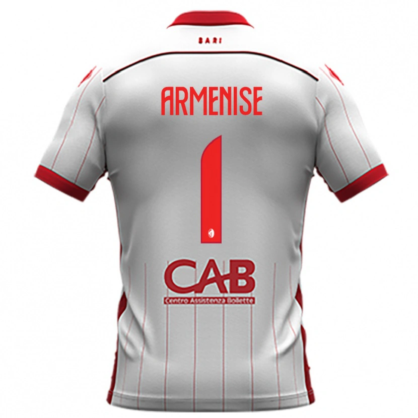 Danxen Kinderen Gaetano Armenise #1 Wit Rood Thuisshirt Thuistenue 2025/26 T-Shirt