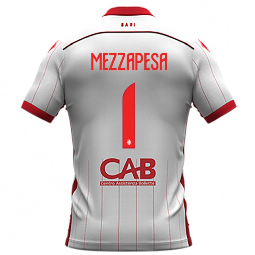Danxen Kinderen Alessandro Mezzapesa #1 Wit Rood Thuisshirt Thuistenue 2025/26 T-Shirt