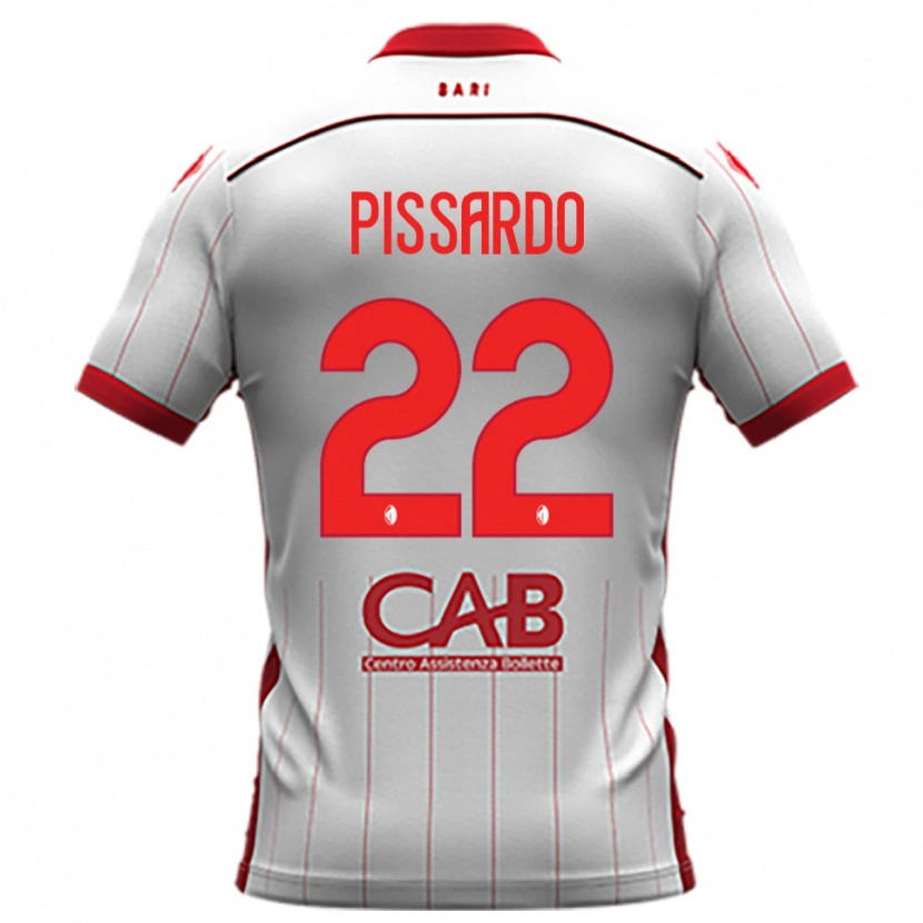 Danxen Kinderen Marco Pissardo #22 Wit Rood Thuisshirt Thuistenue 2025/26 T-Shirt