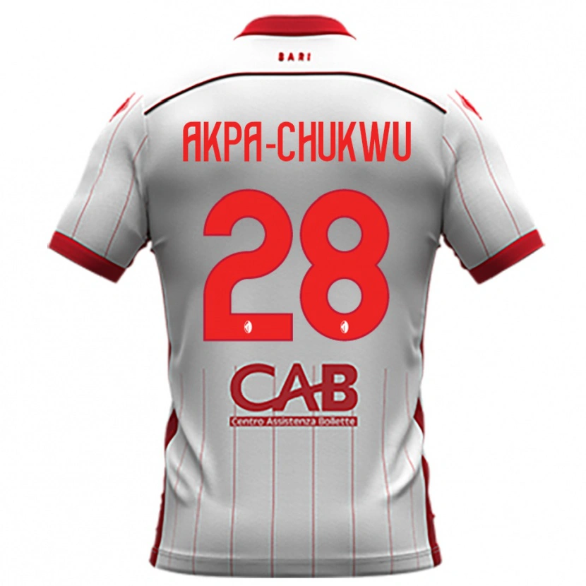 Danxen Kinderen Hemsley Akpa-Chukwu #28 Wit Rood Thuisshirt Thuistenue 2025/26 T-Shirt