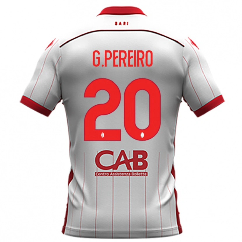 Danxen Kinderen Gastón Pereiro #20 Wit Rood Thuisshirt Thuistenue 2025/26 T-Shirt