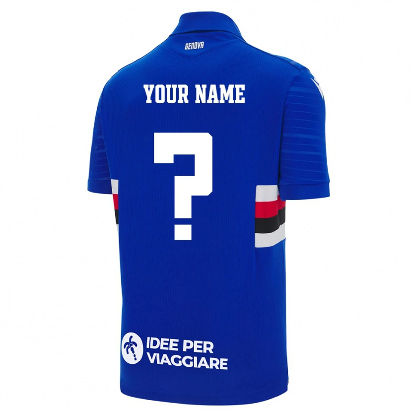 Danxen Kinderen Uw Naam #0 Blauw Wit Thuisshirt Thuistenue 2025/26 T-Shirt