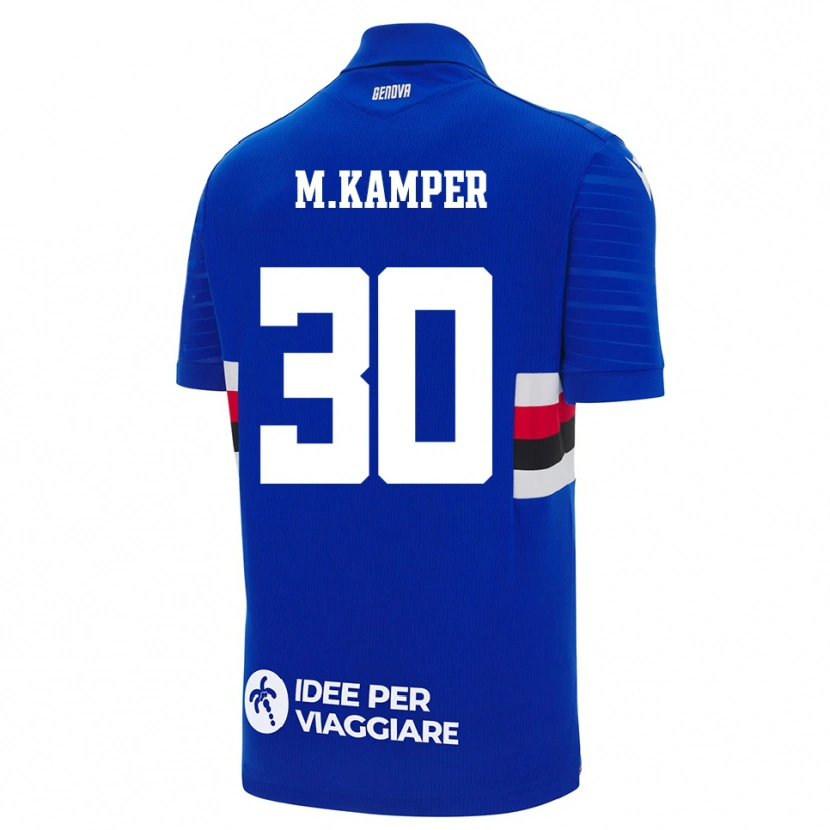 Danxen Kinderen Maia Leona Kamper Rodrigues #30 Blauw Wit Thuisshirt Thuistenue 2025/26 T-Shirt