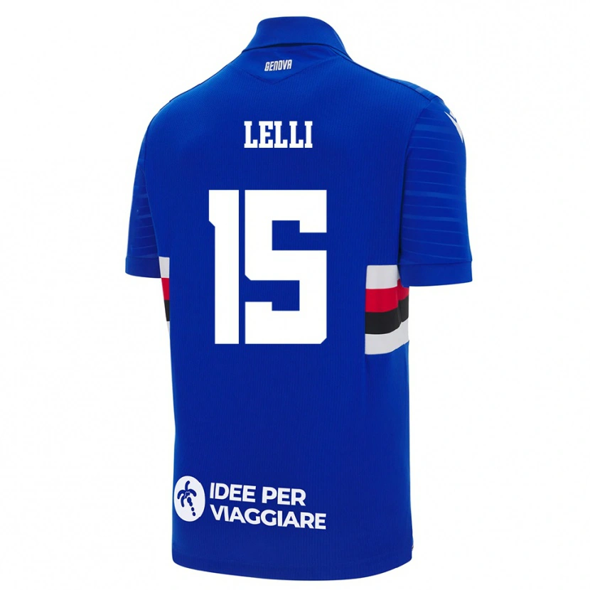 Danxen Kinderen Gabriele Lelli #15 Blauw Wit Thuisshirt Thuistenue 2025/26 T-Shirt
