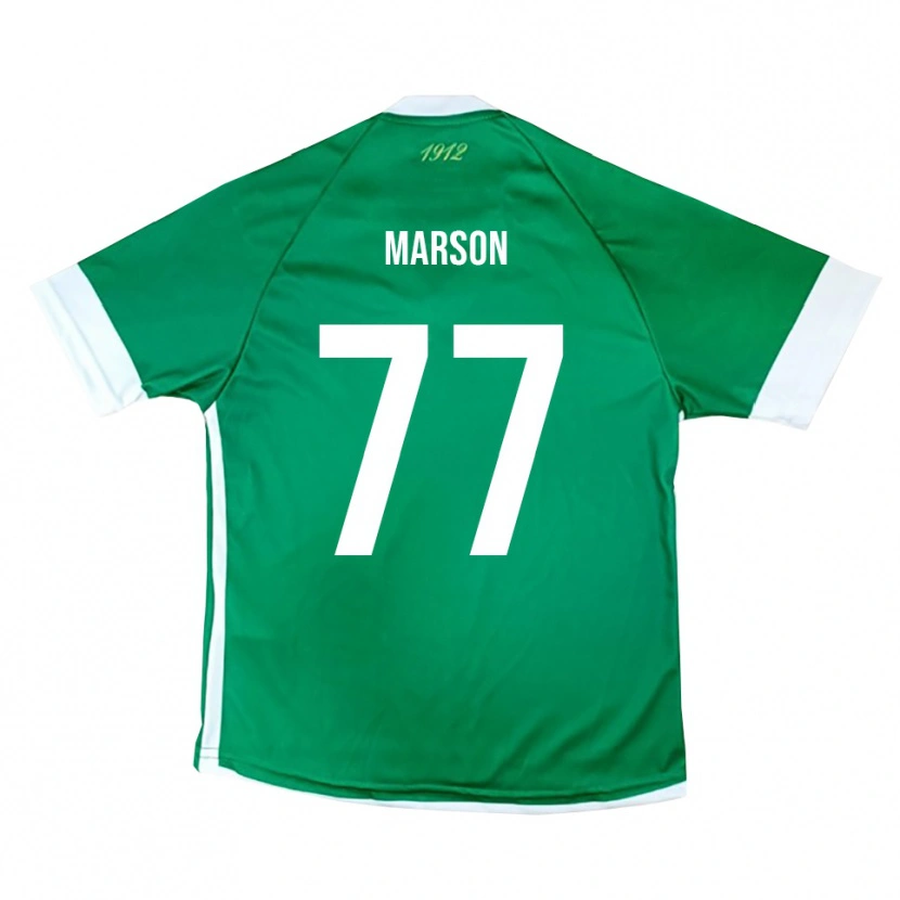 Danxen Kinderen Leonardo Marson #77 Groen Wit Thuisshirt Thuistenue 2025/26 T-Shirt