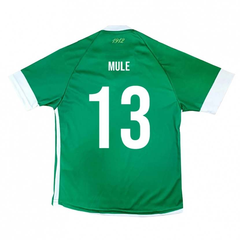 Danxen Kinderen Erasmo Mulè #13 Groen Wit Thuisshirt Thuistenue 2025/26 T-Shirt