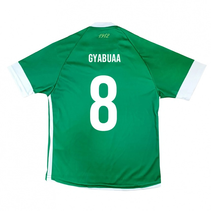 Danxen Kinderen Emmanuel Gyabuaa #8 Groen Wit Thuisshirt Thuistenue 2025/26 T-Shirt