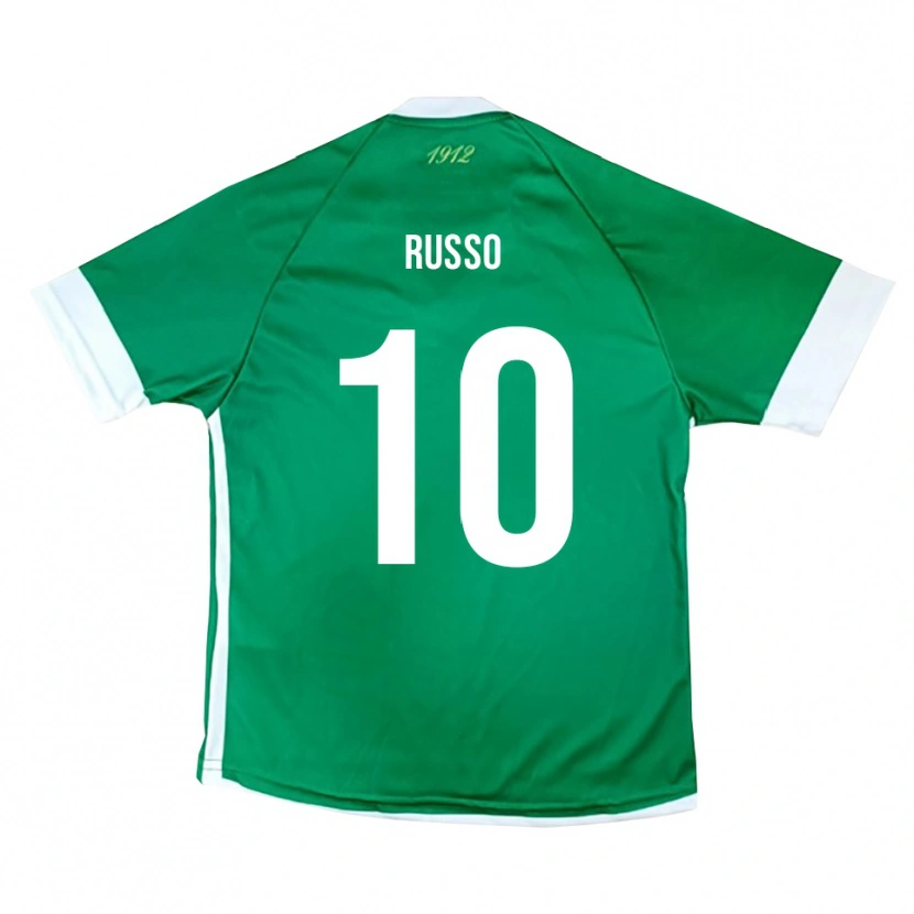 Danxen Kinderen Raffaele Russo #10 Groen Wit Thuisshirt Thuistenue 2025/26 T-Shirt