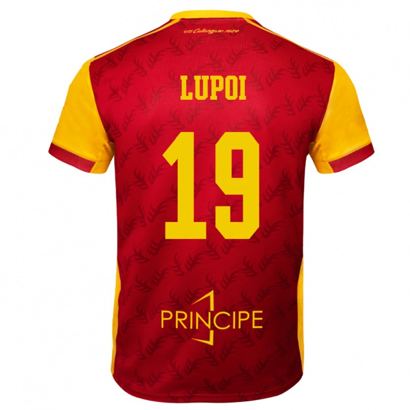 Danxen Kinderen Daniele Lupoi #19 Geel Rood Thuisshirt Thuistenue 2025/26 T-Shirt