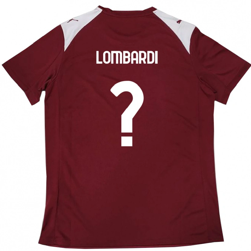 Danxen Kinderen Lorenzo Lombardi #0 Bourgondië Wit Thuisshirt Thuistenue 2025/26 T-Shirt