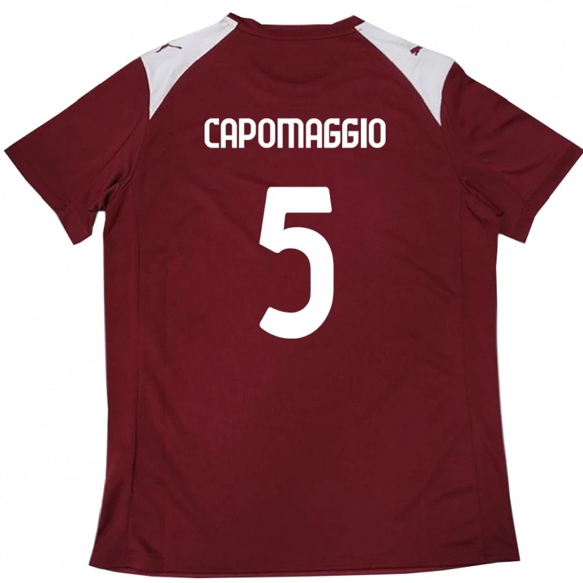 Danxen Kinderen Galo Capomaggio #5 Bourgondië Wit Thuisshirt Thuistenue 2025/26 T-Shirt