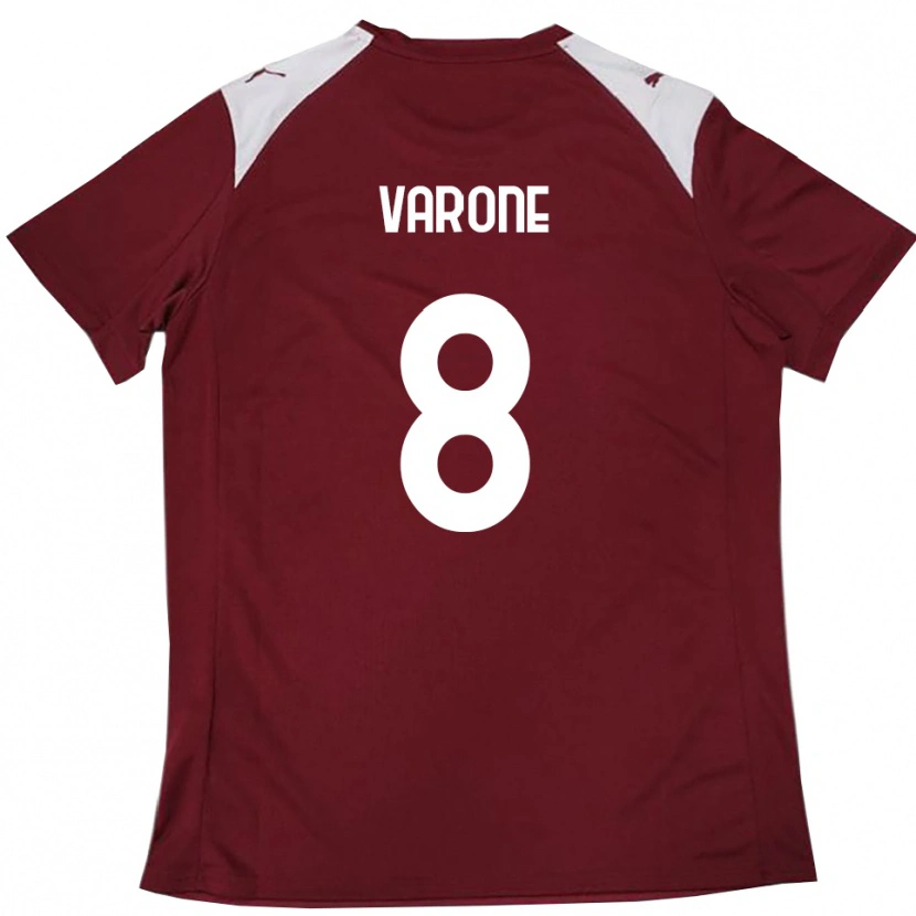 Danxen Kinderen Ivan Varone #8 Bourgondië Wit Thuisshirt Thuistenue 2025/26 T-Shirt