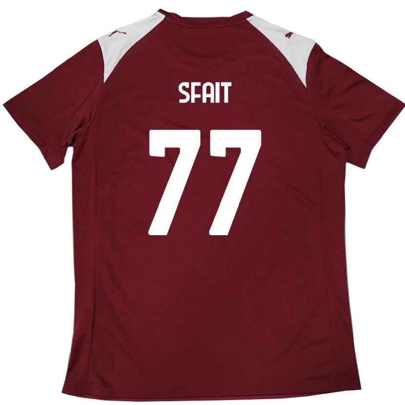 Danxen Kinderen Andres Sfait #77 Bourgondië Wit Thuisshirt Thuistenue 2025/26 T-Shirt