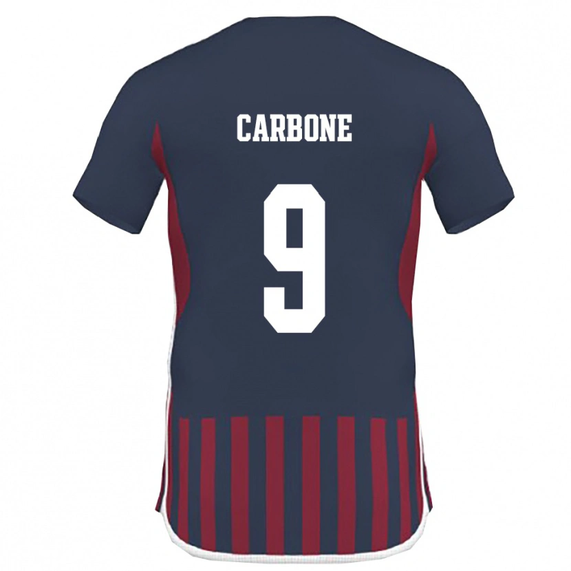 Danxen Kinderen Raffaele Carbone #9 Donkerblauw Rood Thuisshirt Thuistenue 2025/26 T-Shirt