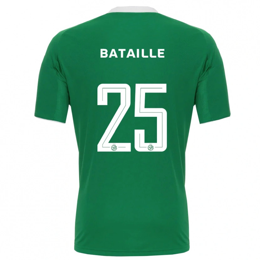 Danxen Kinderen Jelle Bataille #25 Groen Wit Thuisshirt Thuistenue 2025/26 T-Shirt