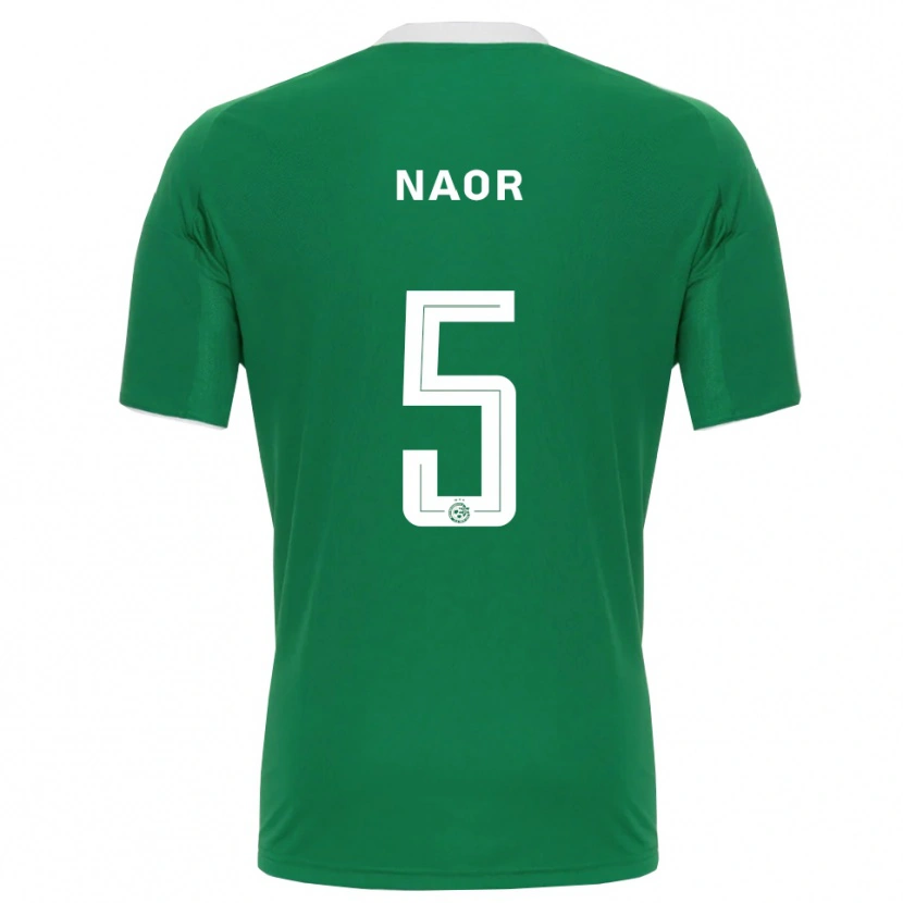 Danxen Kinderen Goni Naor #5 Groen Wit Thuisshirt Thuistenue 2025/26 T-Shirt